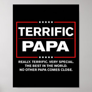 Terrific Pappa - Funny Donald Trump Best Pappa Poster
