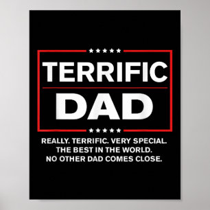 Terrific Pappa - Funny Donald Trump Fars dag Poster