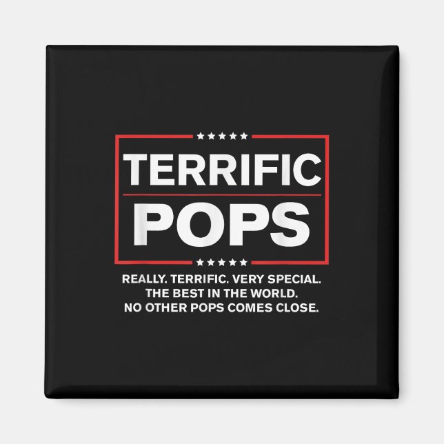 Terrific Pops - Funny Donald Trump 2020 Supporter Magnet (Framsidan)