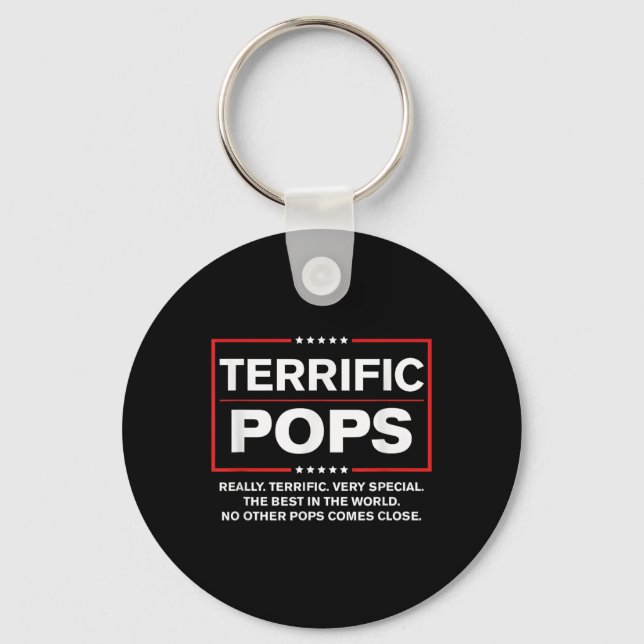Terrific Pops - Funny Donald Trump 2020 Supporter Nyckelring (Framsida)