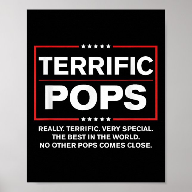 Terrific Pops - Funny Donald Trump 2020 Supporter Poster (Framsidan)