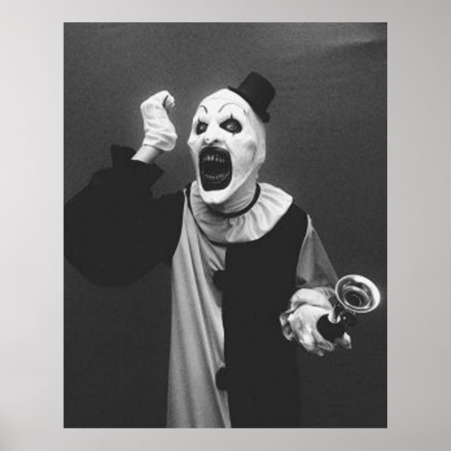 Terrifier art art clown horror poster (Framsidan)
