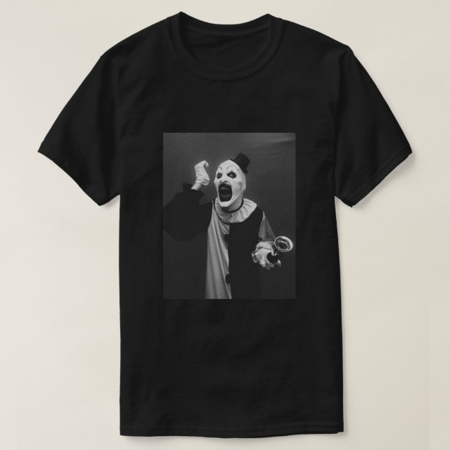 Terrifier art the clown horror Poster T Shirt (Design framsida)