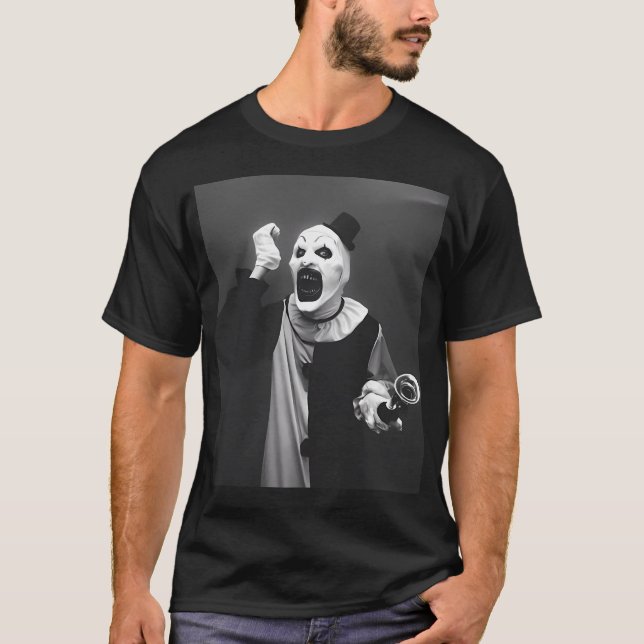 Terrifier Art the Clown Horror T Shirt (Framsida)