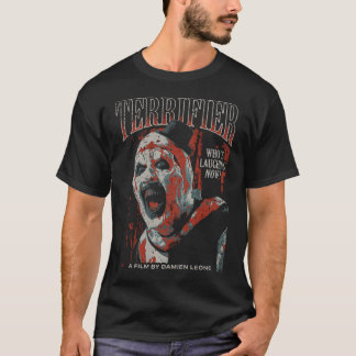 Terrifier Distressed Art Clownen Röd Ton T Shirt