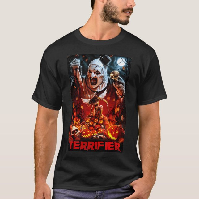 Terrifier Horror Poster T Shirt (Framsida)
