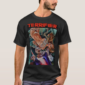 Terrifier movie horror art the clown 162 t shirt