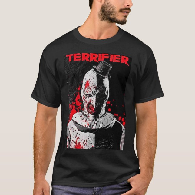 Terrifier movie horror poster art 645 t shirt (Framsida)