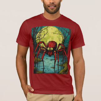 Terrifierande spider under hela månen - Pop Art Ho T Shirt