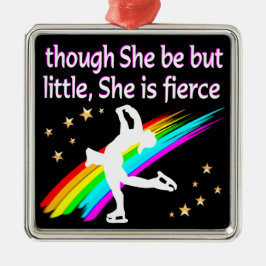 TERRIFIK OCH PRATAD SKATER FIGUR JULGRANSPRYDNAD METALL