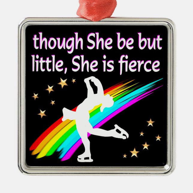 TERRIFIK OCH PRATAD SKATER FIGUR JULGRANSPRYDNAD METALL (Framsidan)