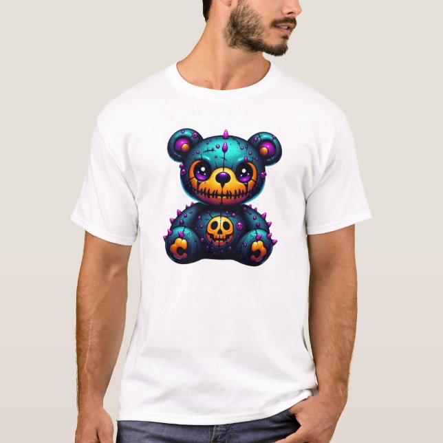 Terrifying Voodoo Teddy T Shirt (Framsida)