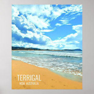 Terrigal Central Kusten NSW Australien Poster