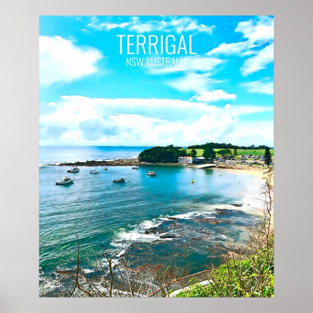Terrigal Central Kusten NSW Australien Poster (Framsidan)