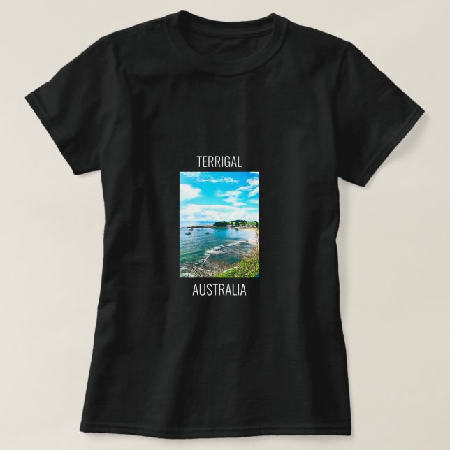 Terrigal Central Kusten NSW Australien T Shirt (Design framsida)