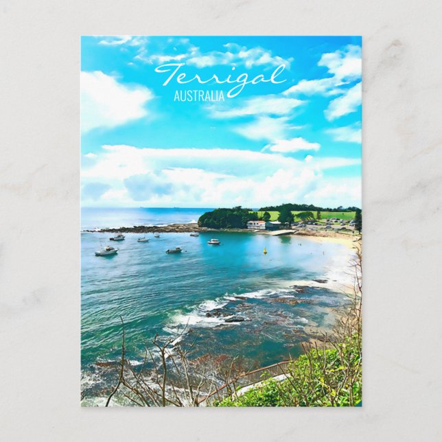 Terrigal Central Kusten NSW Australien Vykort (Framsida)