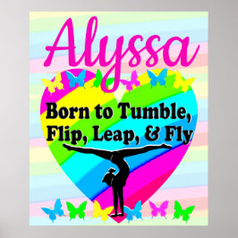 TERRIKISK TUMBLING GYMNASTICS DESIGN POSTER