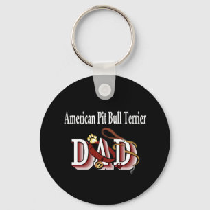 Terrire för amerikangroptjur pappa Keychain Nyckelring