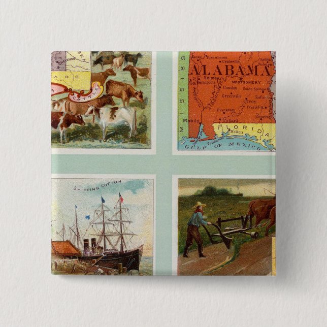 Territoriet Wyoming, Alabama, Louisiana, Kansas Knapp (Framsida)