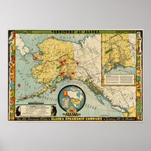 Territorium av Alaska Poster