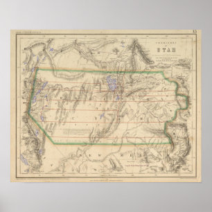 Territorium av Utah Poster