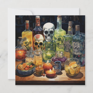 👻 Terror & Tequila Party 🍹 👻: Halloween Inbjudningar