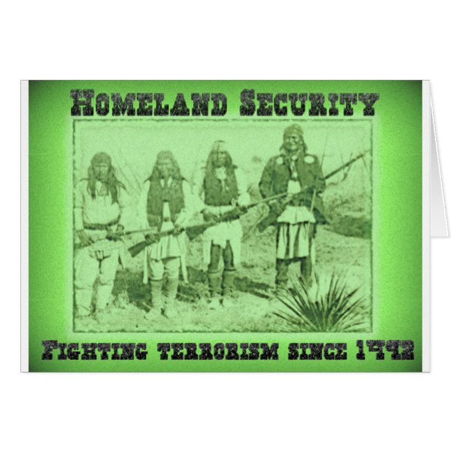 Terrorism för hemlandsäkerhetsstridighet efter hälsningskort (Framsidan Horizontal)