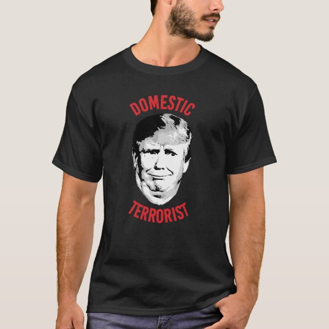 Terrorism mot trumpmässiga Domestic T Shirt (Framsida)