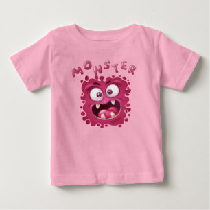 Terroruttryck från den berömda Monster Ansikte Bab T Shirt