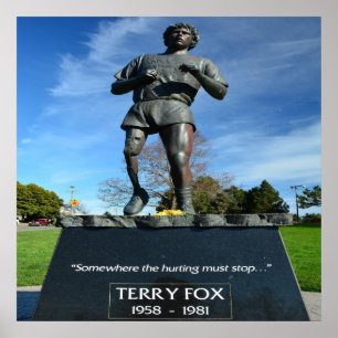 Terry Fox 24 tum x 24 tum, Poster Pappert (projekt