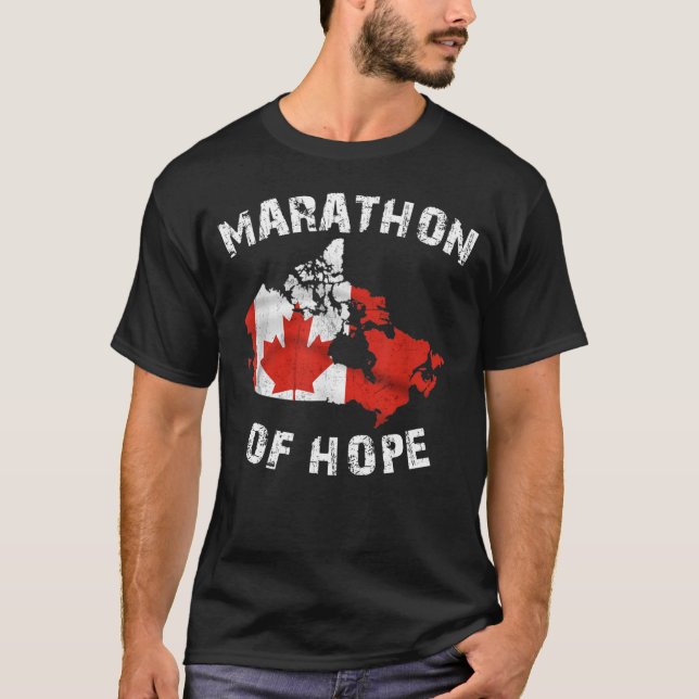 Terry Fox Marathon of Hope Kanada Marathon T Shirt (Framsida)