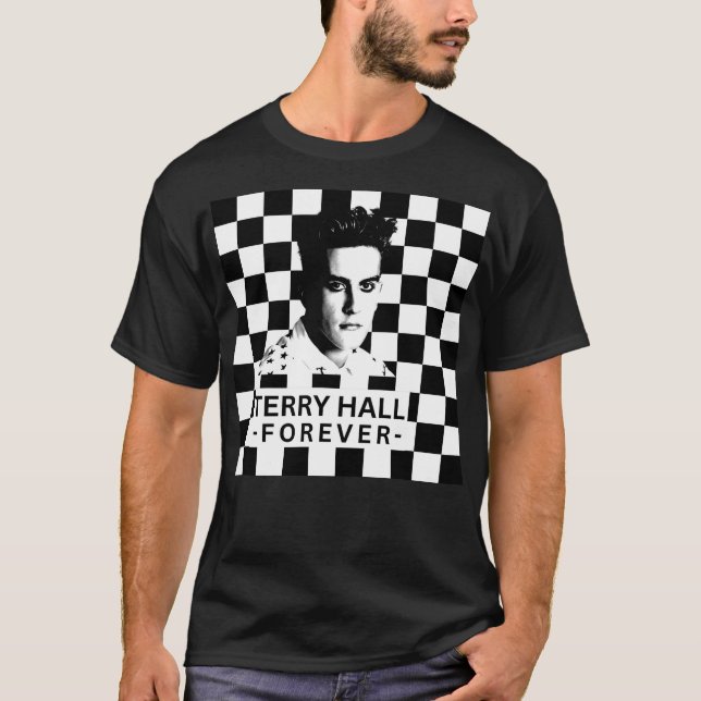 Terry Hall Singer Legendary ska Band och specialis T Shirt (Framsida)
