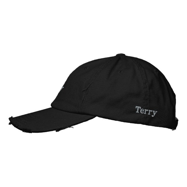 "Terry" Herrnamn Broderat, Broderad Keps (Vänster)