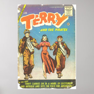 Terry och Pirater 026 c2c Poster
