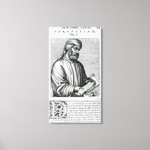 Tertullian illustration från Andre Thevets Canvastryck
