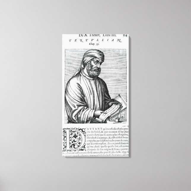 Tertullianska, illustration från Andre Thevens Canvastryck (Framsida)