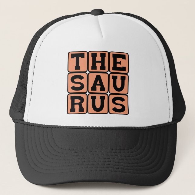 Tesaurus, Bok om Synonymer och Antonymer Truckerkeps (Framsida)