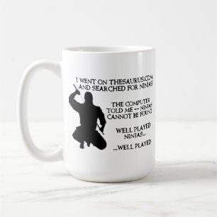 Tesaurus Ninjor Rolig Ninjamugg Kaffemugg