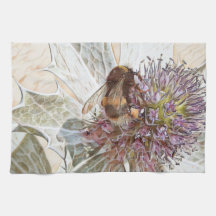 Teshandduk av humla art stil