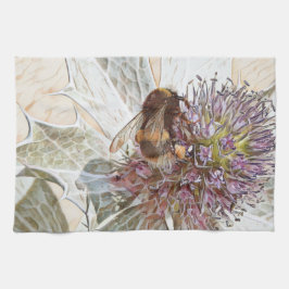 Teshandduk av humla art stil kökshandduk