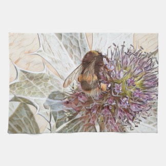 Teshandduk av humla art stil kökshandduk