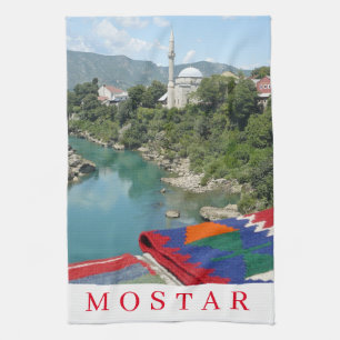 Teshandduk för mosque-visning i Mostar Kökshandduk