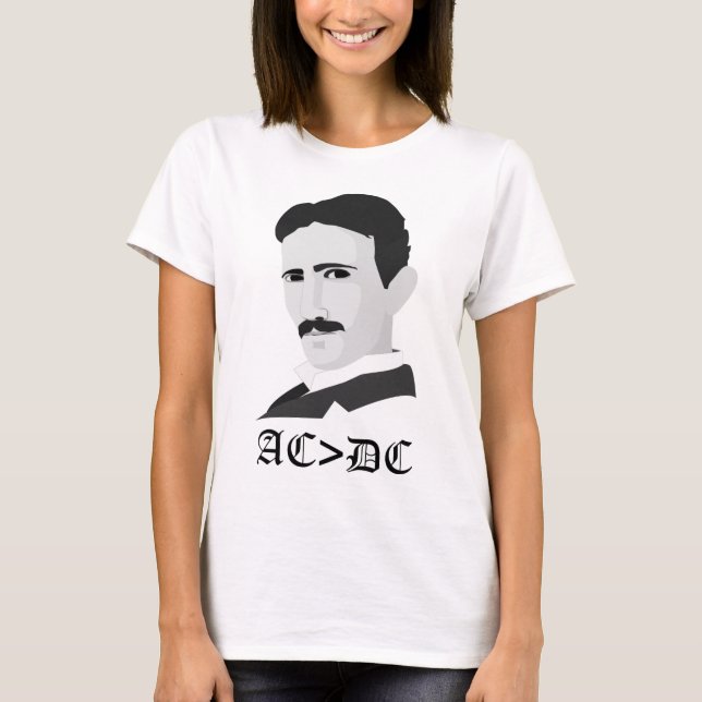Tesla AC>DC T-shirt (Framsida)