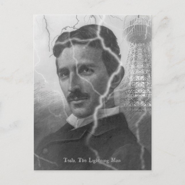 Tesla, Blixtmannen Vykort (Framsida)