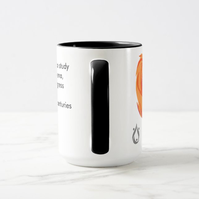 Tesla citationsteckenmugg med Phoenix Mugg (Handtag)