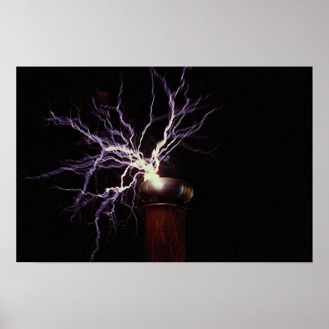 Tesla coil arcing poster (Framsidan)