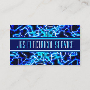 Tesla Coil Lightning Electrician Home Automation Visitkort