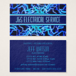 Tesla Coil Lightning Electrician Home Automation Visitkort