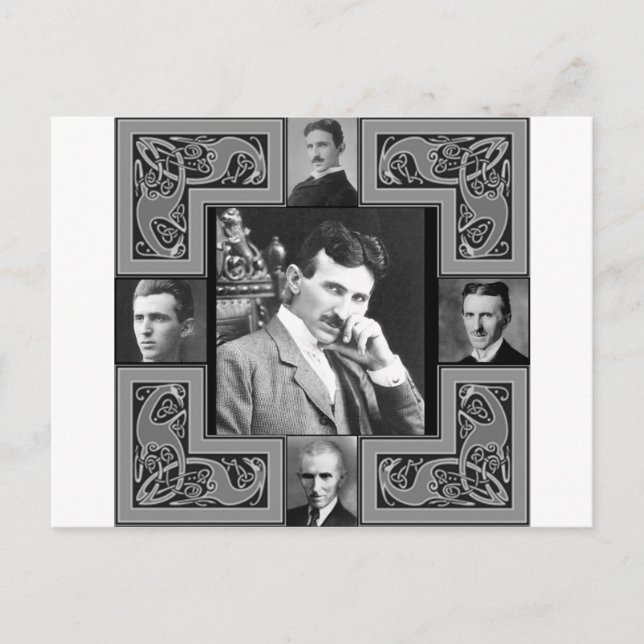 Tesla Coil Vykort (Framsida)