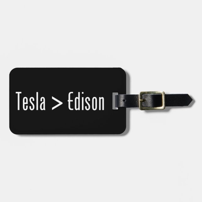 Tesla > Edison Bagagebricka (Horisontell Framsida)